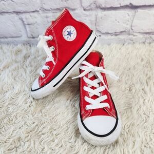 CONVERSE Chuck Taylor All Star Red Canvas High Top Shoe Toddler US 9